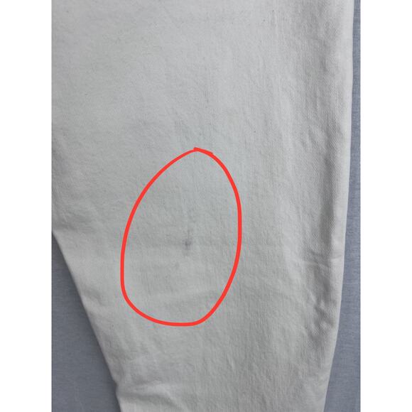 Adolde Jeans Toni Mid Rise Straight White Denim Minimalist Capsule Basic Casual - Picture 6 of 9